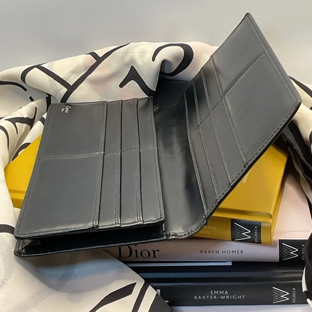 Cartier Pasha Black Leather Long Wallet